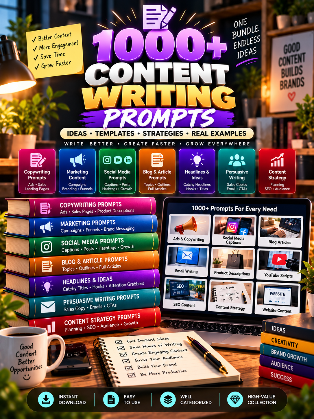 1000+ Content Writing Prompts